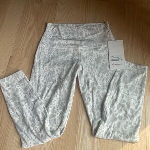 Lululemon align hr pant 25” cheetah camo size 6